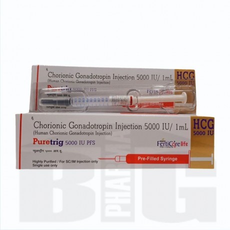 Puretrig  Хорионический гонадотропин 5000 ед - 1 шприц
